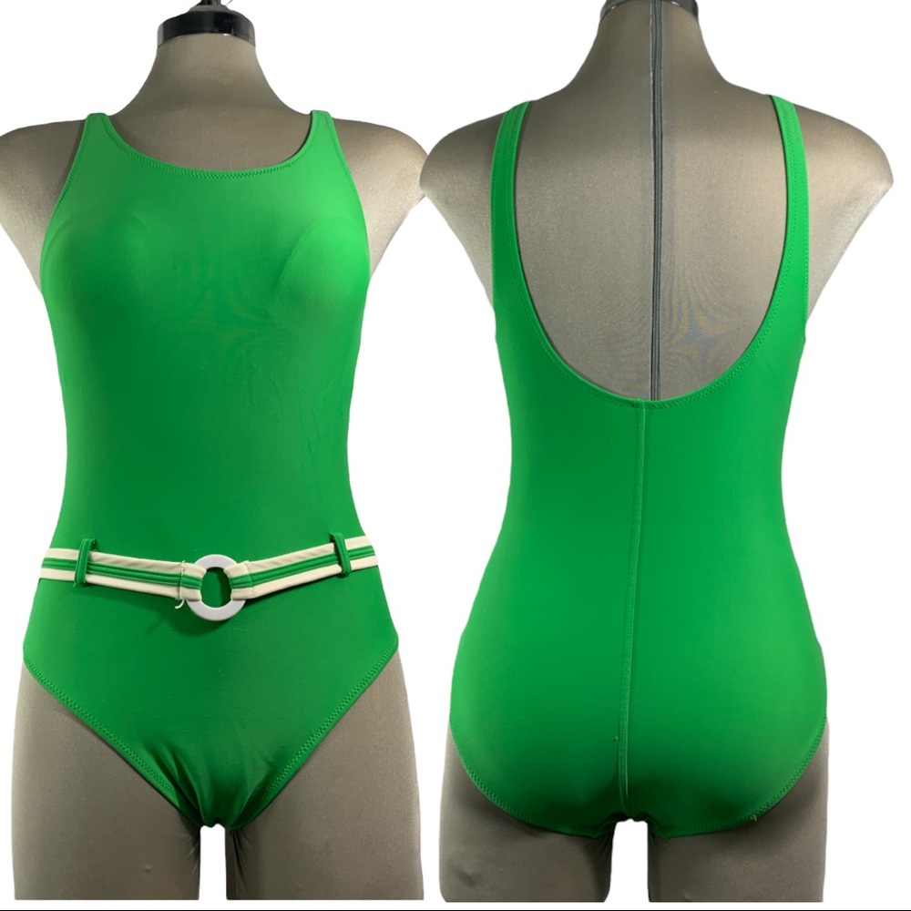 DKR & CO. Green One Piece Swimming Suite Size 8